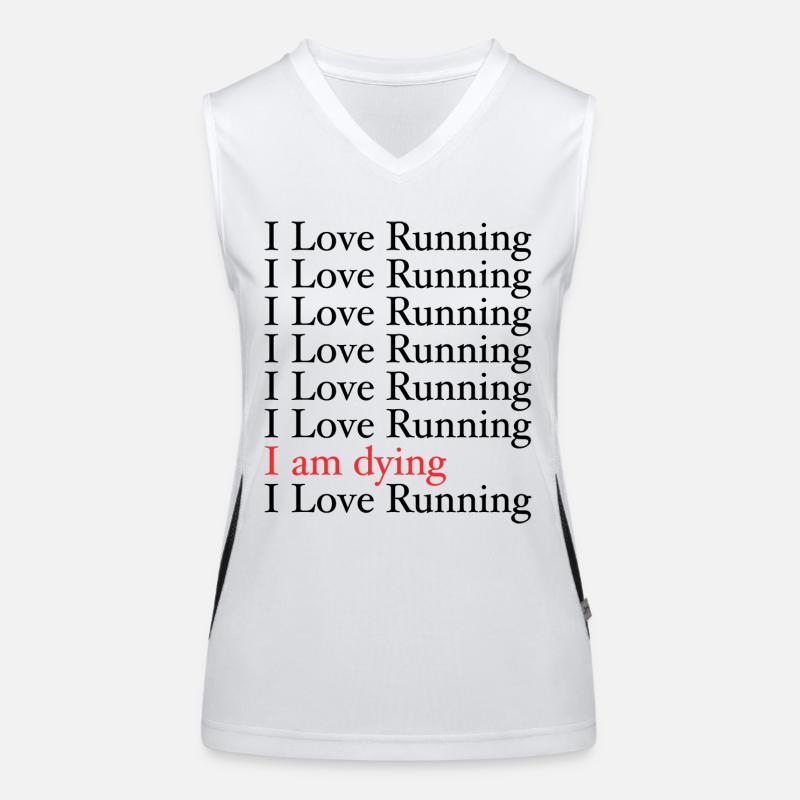I Love Running Débardeur respirant contrasté Femme