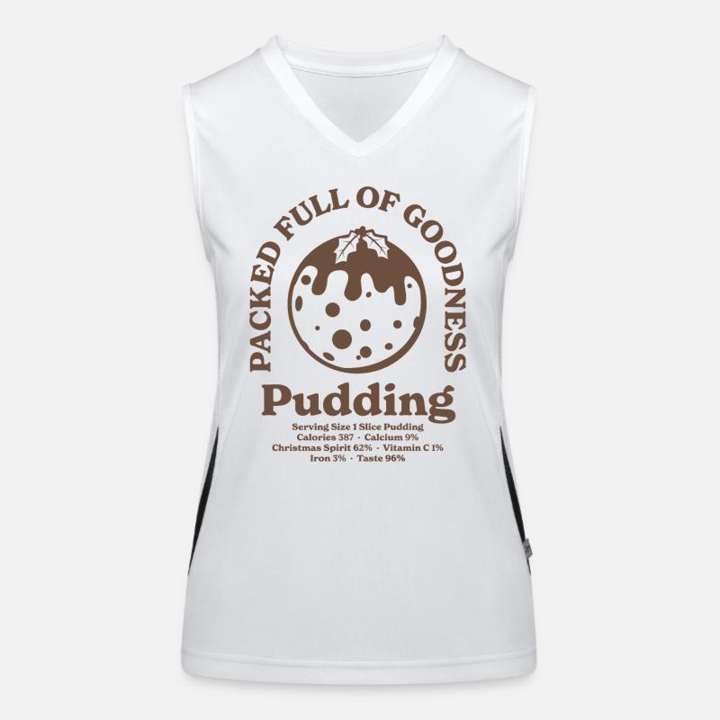 Christmas Pudding Women's Functional Contrast Tank Top