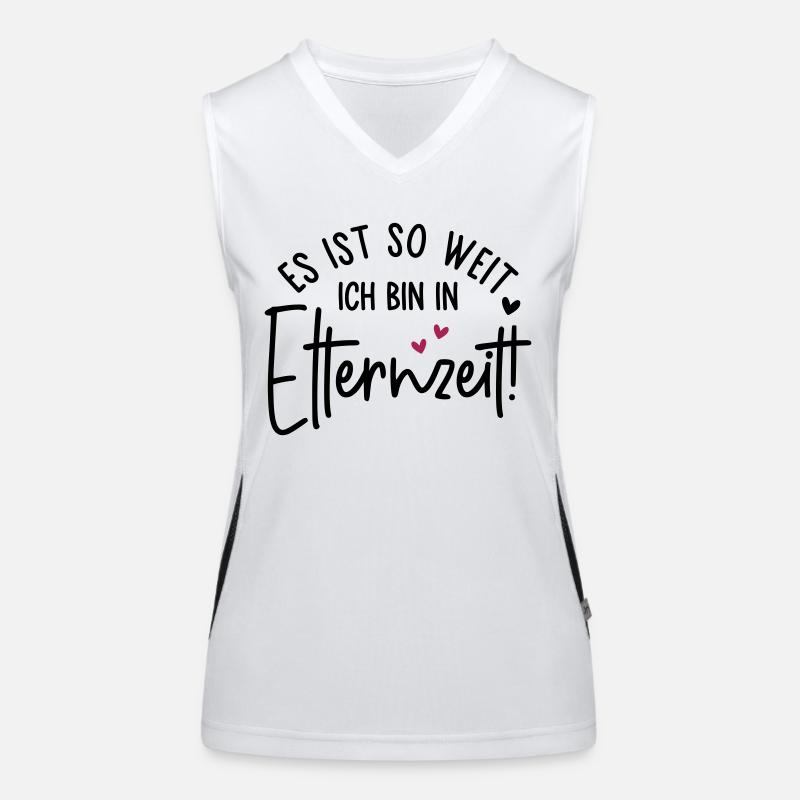 Es ist so weit Ich bin in Elternzeit Funktionelles Kontrast-Tank Top für Frauen