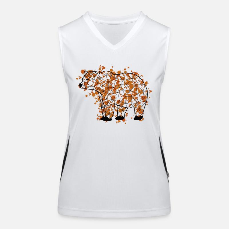 Bearr GeomeTRIX bunt Funktionelles Kontrast-Tank Top für Frauen