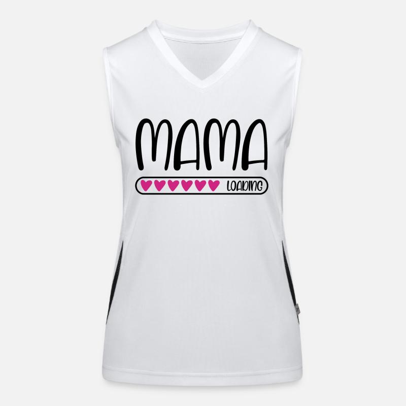 Mama loading Funktionelles Kontrast-Tank Top für Frauen