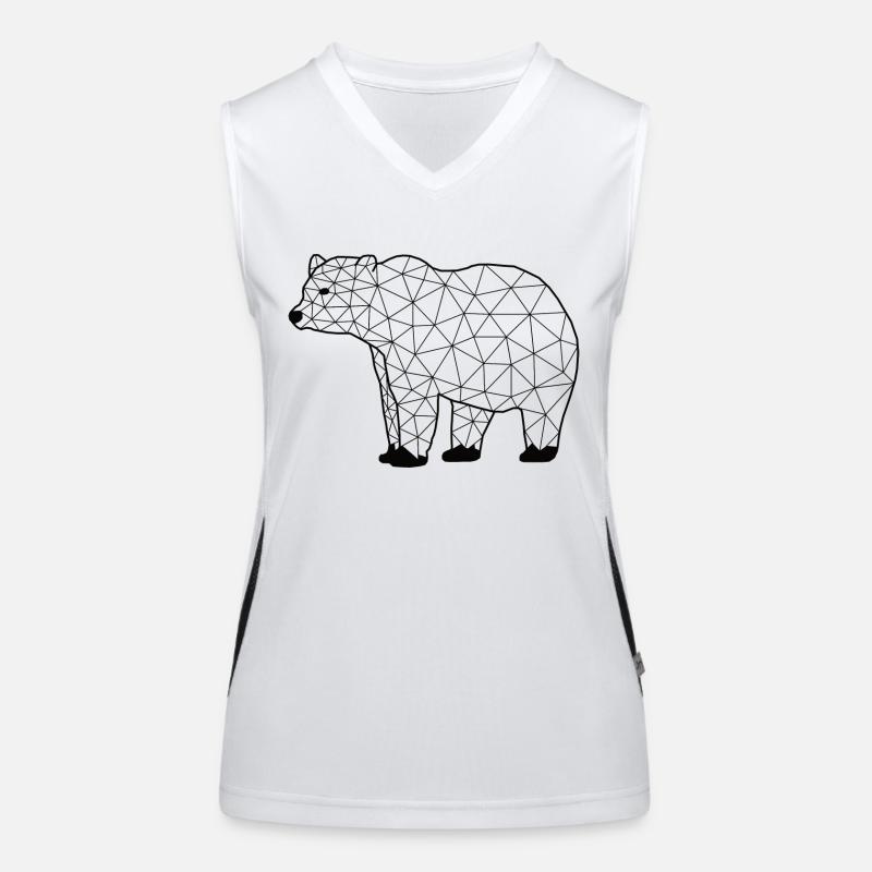 Bearr GeomeTRIX Funktionelles Kontrast-Tank Top für Frauen