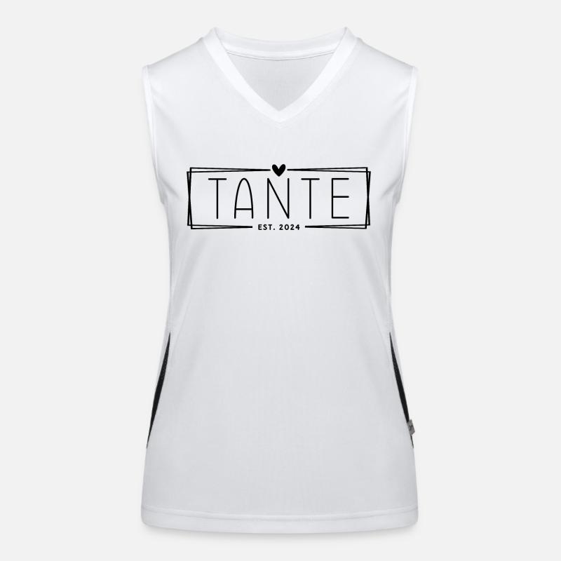 Tante Est. 2024 Funktionelles Kontrast-Tank Top für Frauen