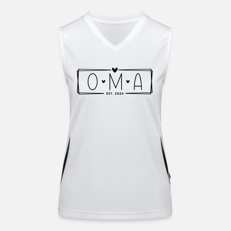 Oma Est. 2024 Funktionelles Kontrast-Tank Top für Frauen