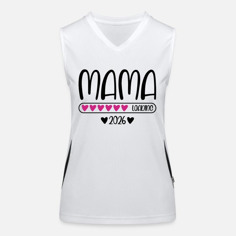 Mama 2026 loading Funktionelles Kontrast-Tank Top für Frauen
