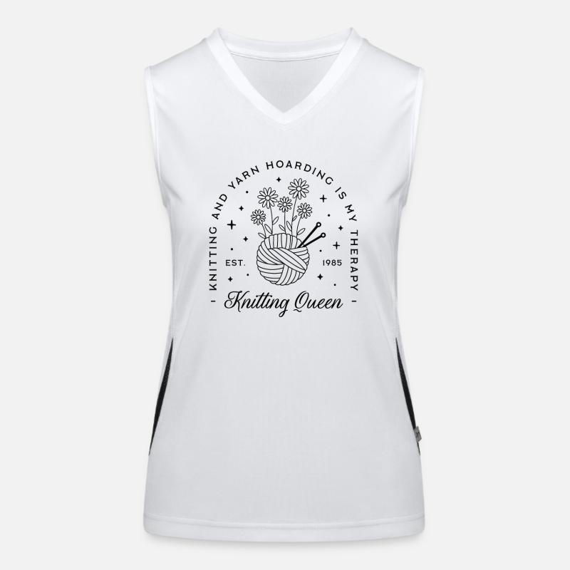 Stricker Humor Strickgarn Funktionelles Kontrast-Tank Top für Frauen