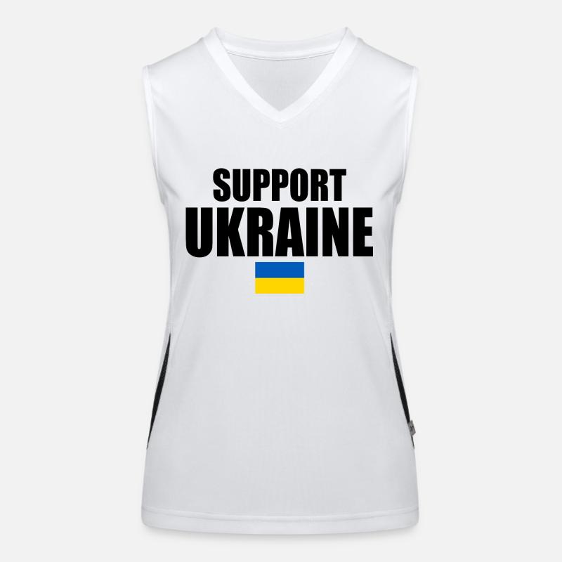 Support ukraine Funktionelles Kontrast-Tank Top für Frauen