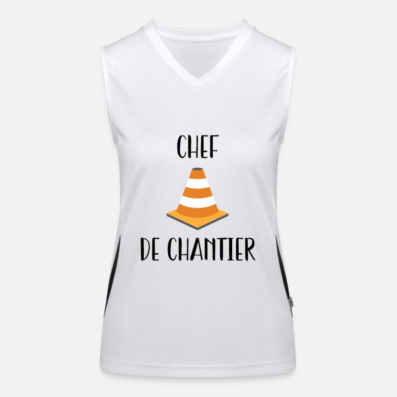 Chef de chantier Débardeur respirant contrasté Femme