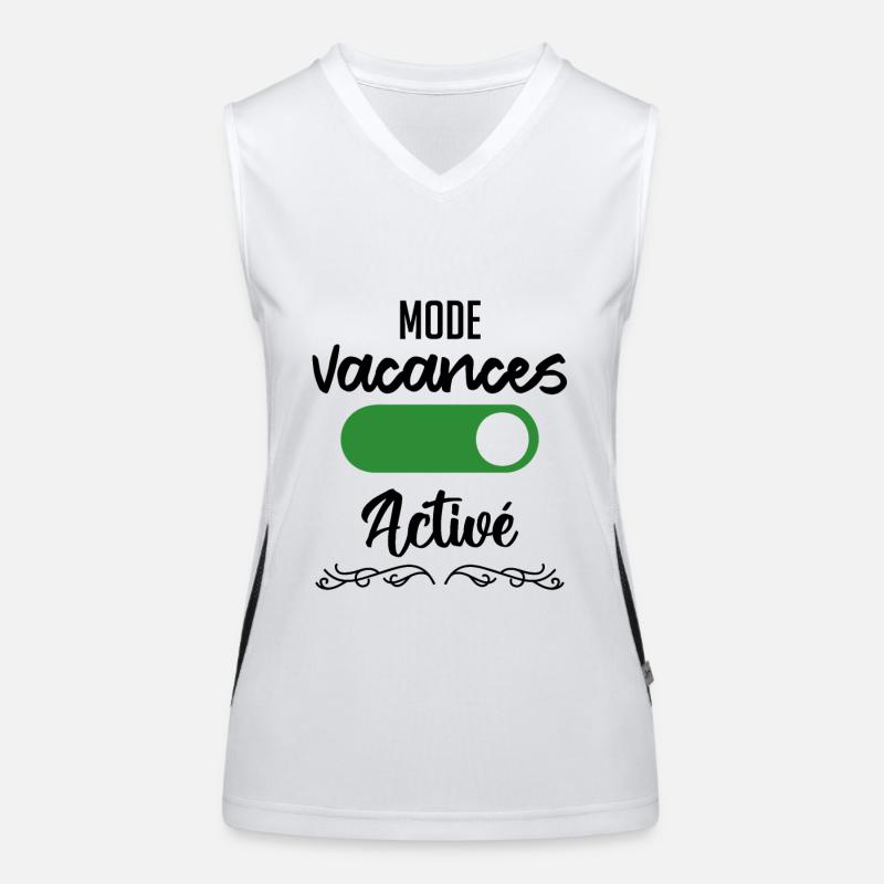 mode vacances activé Débardeur respirant contrasté Femme