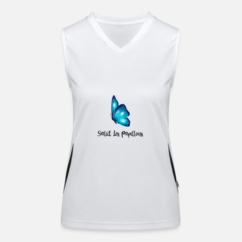 Papillon Moin Débardeur respirant contrasté Femme