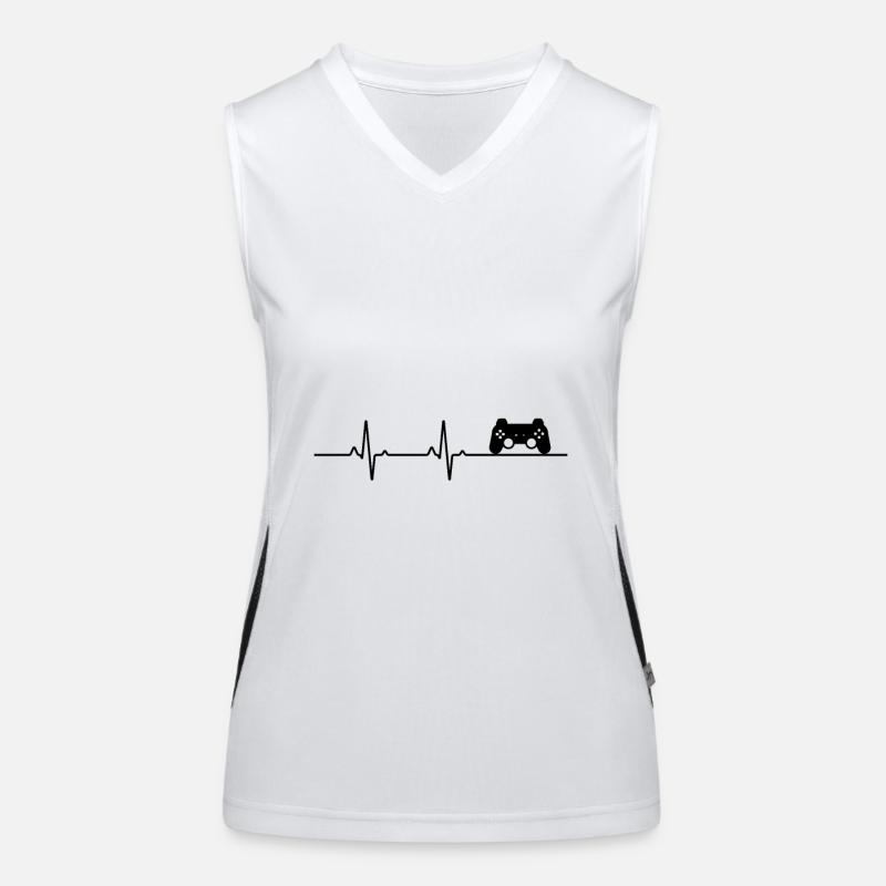console heartbeat Women's Functional Contrast Tank Top