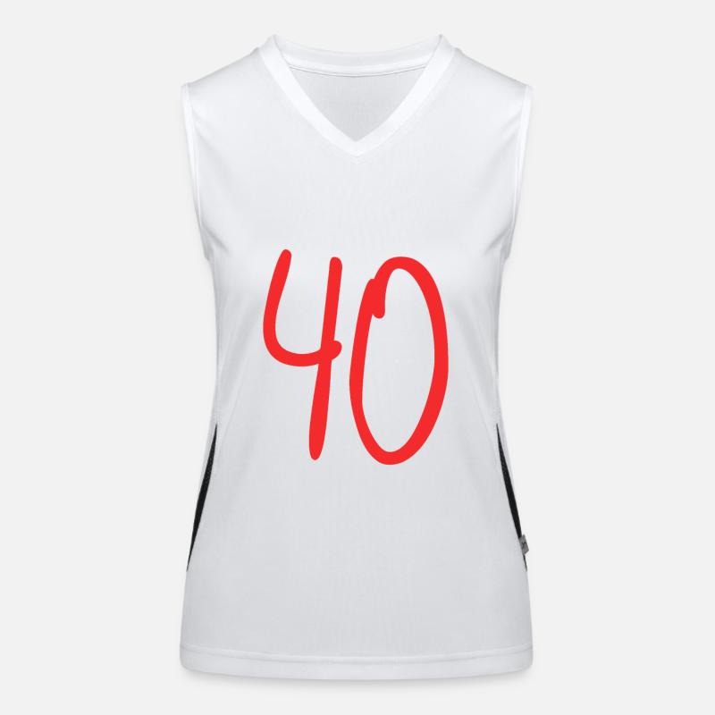 Geburtstagsgeschenk 40 Jahre Funktionelles Kontrast-Tank Top für Frauen