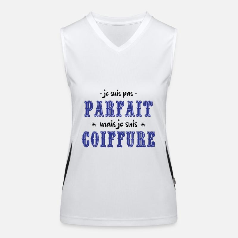 JE SUIS COIFFEUR Débardeur respirant contrasté Femme