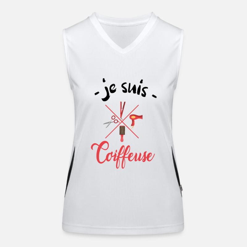 je suis coiffeuse Débardeur respirant contrasté Femme