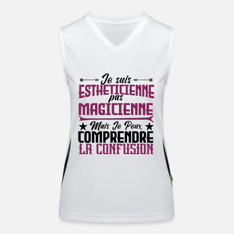 Je suis Esthéticienne, pas Magicienne Débardeur respirant contrasté Femme