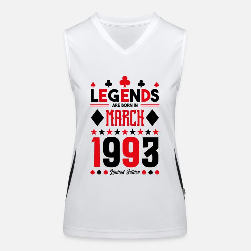 birthday gift March 1993. card games. Women's Functional Contrast Tank Top