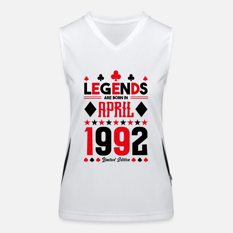 birthday gift April 1992. card games. Women's Functional Contrast Tank Top