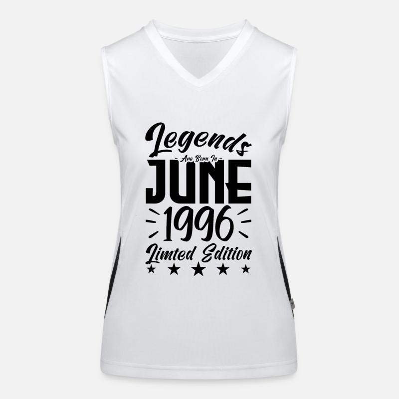 Geboren Juni 1996 Geburtstagsgeschenk 1996. Funktionelles Kontrast-Tank Top für Frauen
