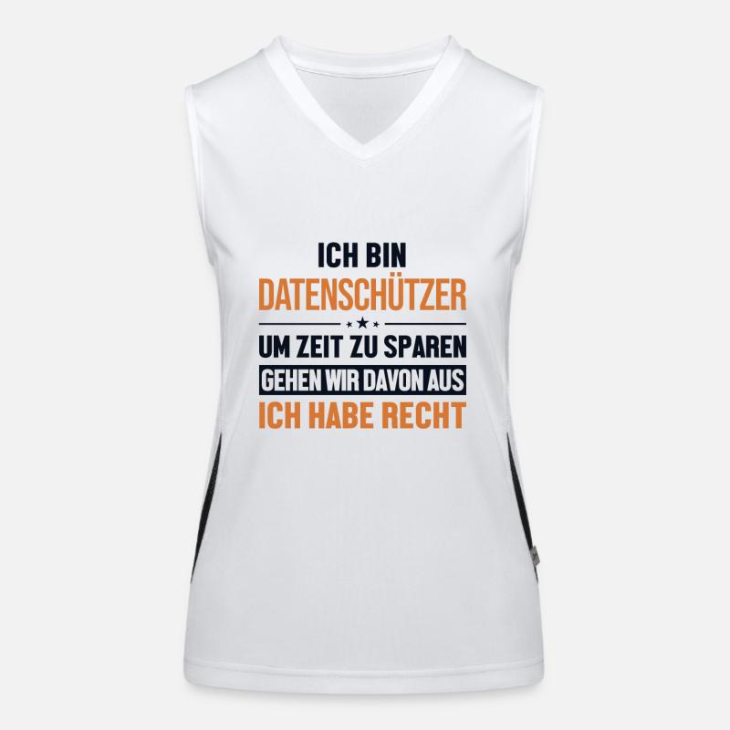 Datenschützer hat immer Recht Datenschützer Funktionelles Kontrast-Tank Top für Frauen