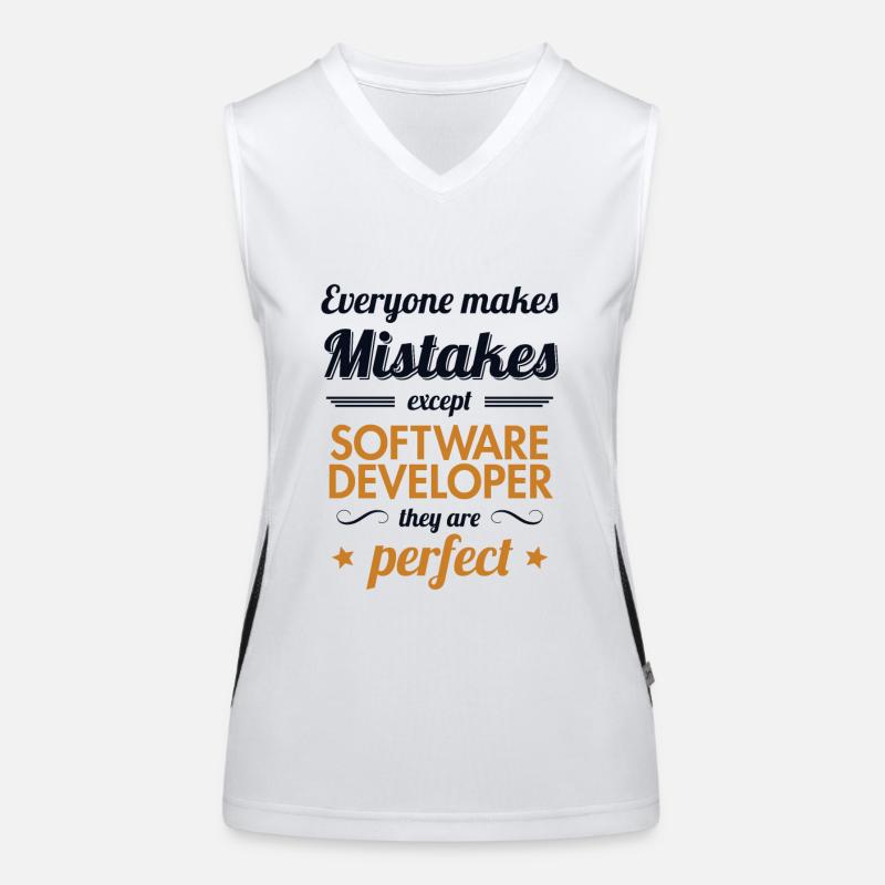 Software Developer are Perfect Full Stack Women's Functional Contrast Tank Top