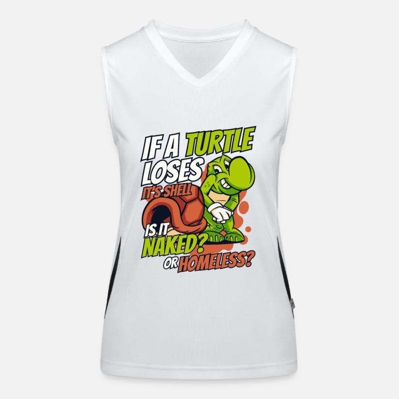 If A Turtle Loses It's Shell Tortoise Women's Functional Contrast Tank Top