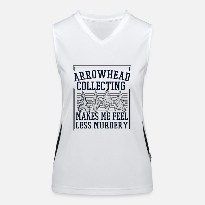 Makes Me Feel Less Murdery Jagdspitzen Funktionelles Kontrast-Tank Top für Frauen
