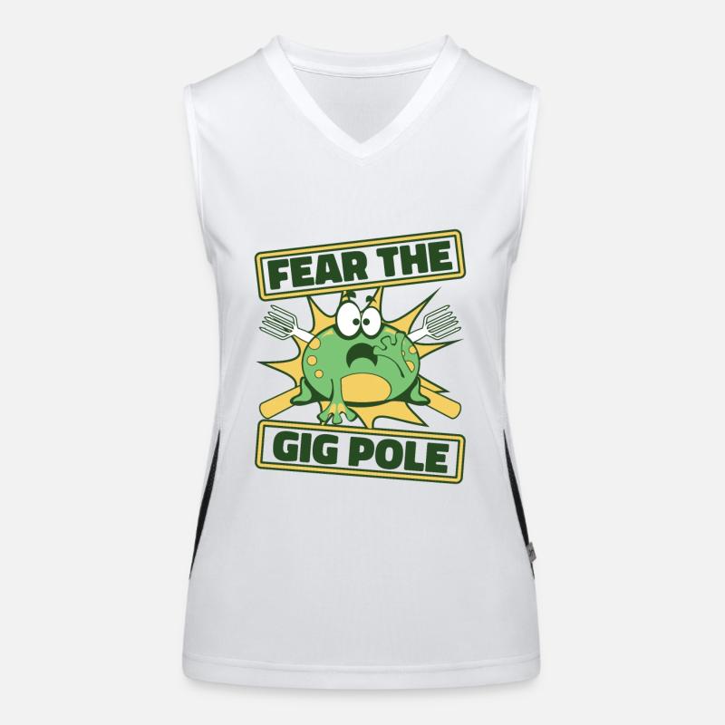 Fear The Gig Pole Toad Tadpole Tree Frog Women's Functional Contrast Tank Top