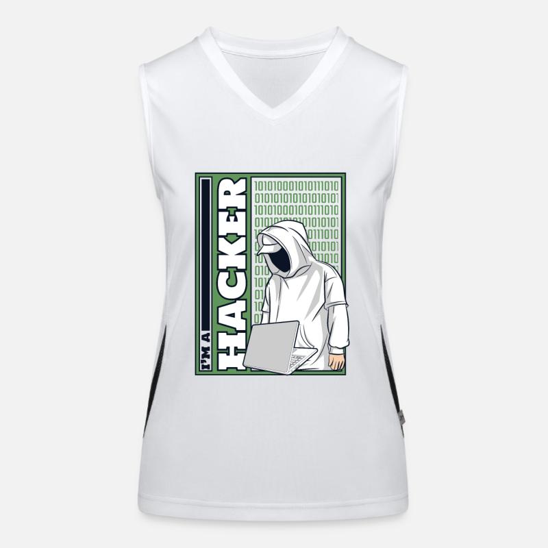 I'm A Hacker Social Engineering Phishing Sniffer Women's Functional Contrast Tank Top