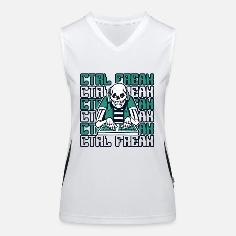 CTRL Freak Softwareentwickler Developer Funktionelles Kontrast-Tank Top für Frauen