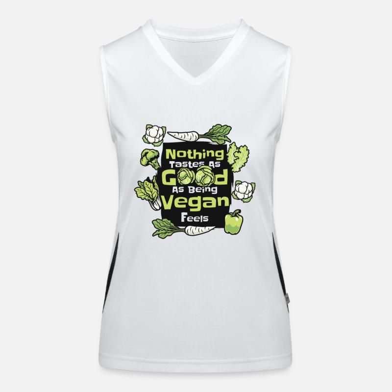 Nothing Tastes As Good As Being Vegan Feels Vegan Women's Functional Contrast Tank Top