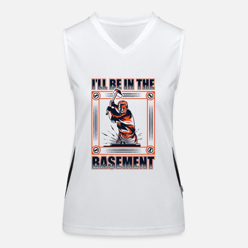 Je serai dans le sous-sol en forgeant Smith Débardeur respirant contrasté Femme