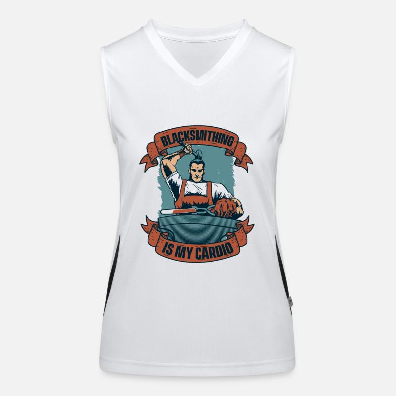 Blacksmithing Is My Cardio Smith Women's Functional Contrast Tank Top