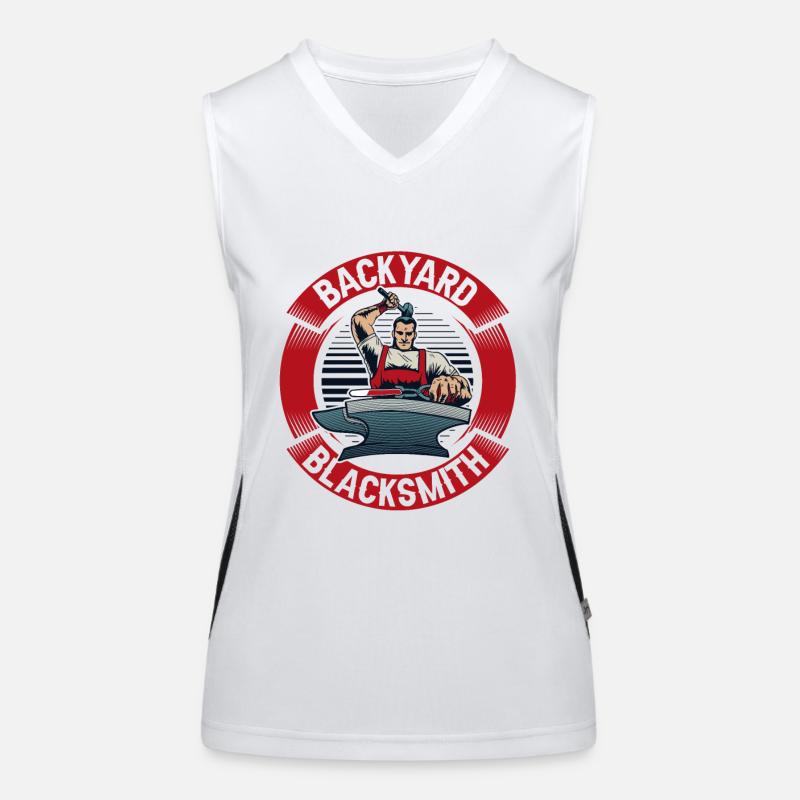 Backyard Blacksmith Blacksmith Forging Women's Functional Contrast Tank Top