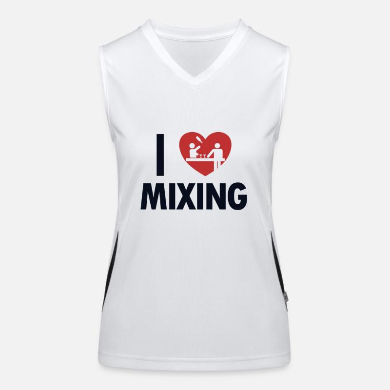 J’adore mixologue Barman Barman Bartender Débardeur respirant contrasté Femme
