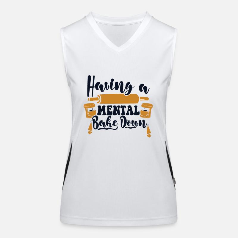 Having A Mental Bake Down Hobby Bakery Women's Functional Contrast Tank Top