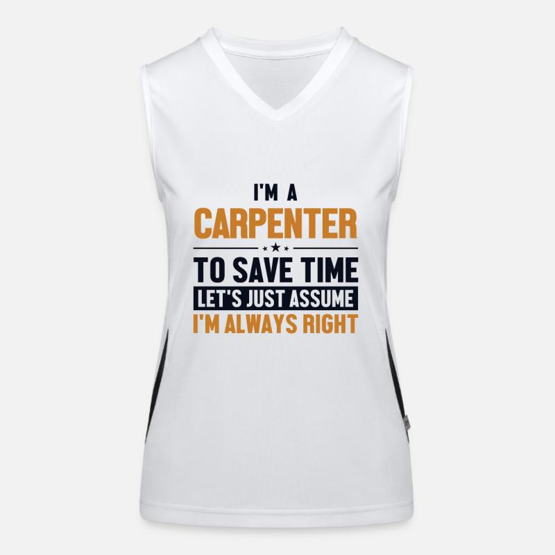 Carpenter Let's Assume I'm Right Schreiner Women's Functional Contrast Tank Top
