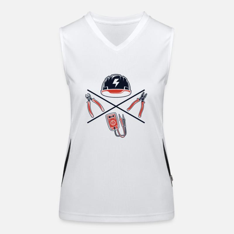 Electrical Engineer Electrician Electronics Technician Women's Functional Contrast Tank Top