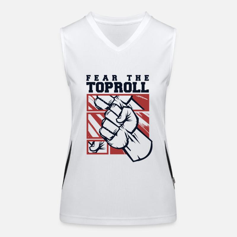 Fear The Toproll Bras de techniques de lutte à mains nues Débardeur respirant contrasté Femme