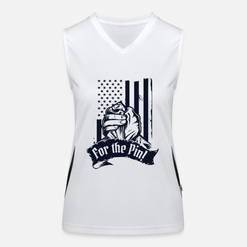 For The Pin Techniques Exercise Hand Wrestling Funktionelles Kontrast-Tank Top für Frauen