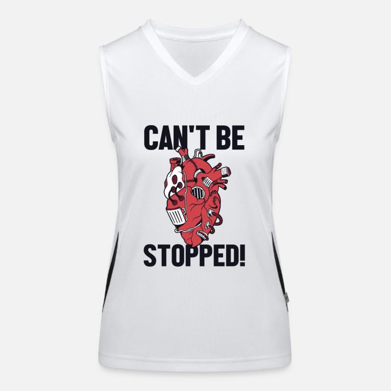 Can't Be Stopped Transplant Pacemakers Open Heart Women's Functional Contrast Tank Top
