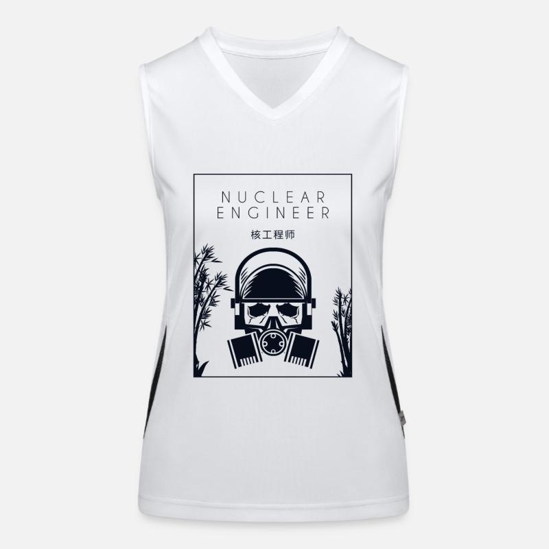 Nuclear Engineer Chinese Hanzi Energy Nuclear Women's Functional Contrast Tank Top