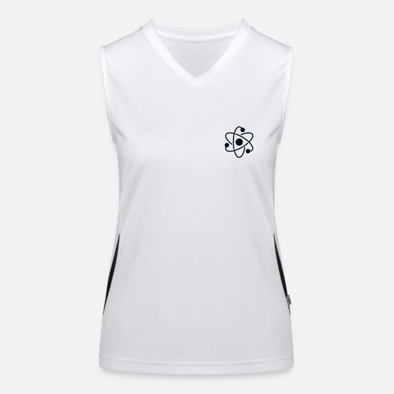 Nuclear Power Logo Emblem Uranium Energy Nuclear Women's Functional Contrast Tank Top