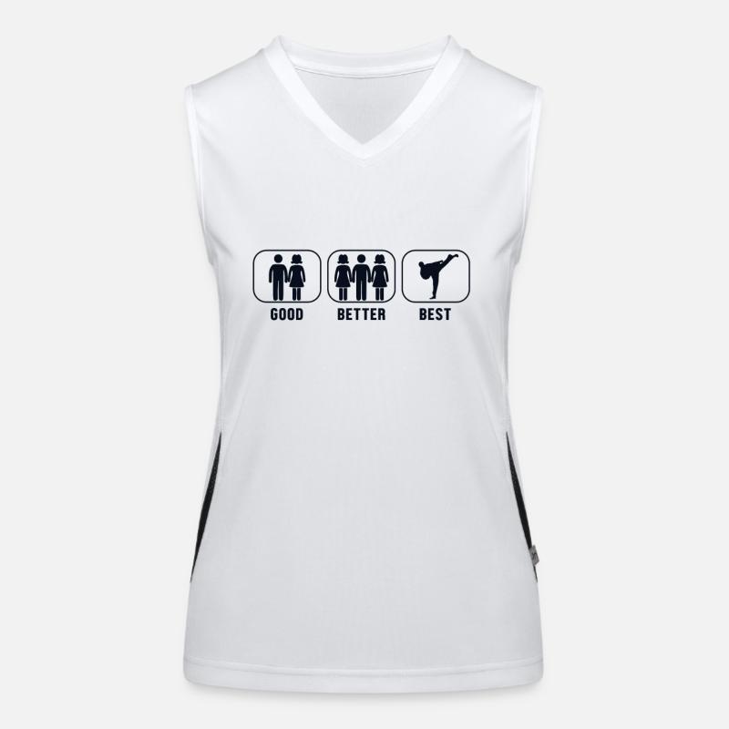 Good Better Best Capoeira Ginga Capoeirista Dance Women's Functional Contrast Tank Top