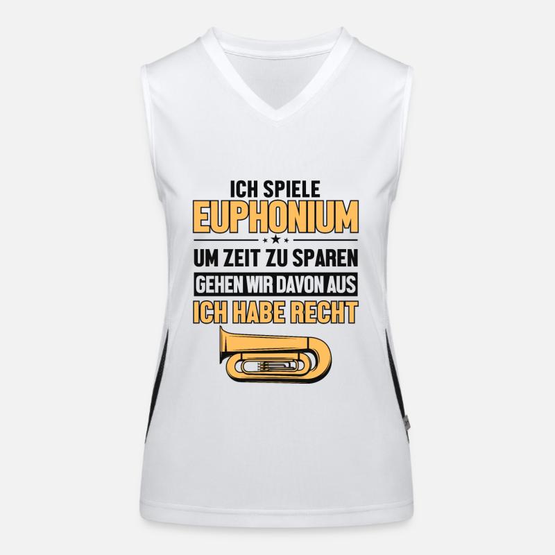 Euphoniumspieler hat immer Recht Euphonist Player Funktionelles Kontrast-Tank Top für Frauen
