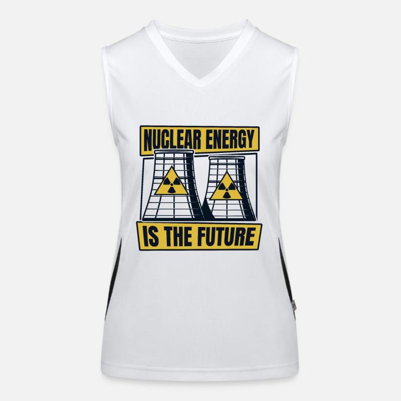 Nuclear Energy Is The Future Energy Uranium Women's Functional Contrast Tank Top