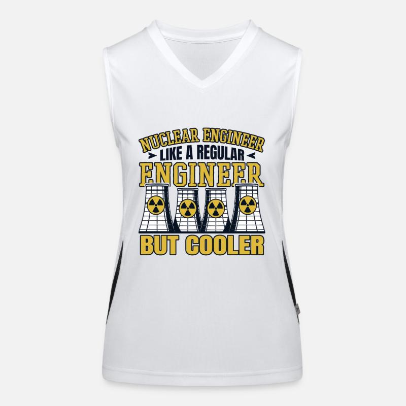 Like A Regular Engineer But Cooler Energy Nuclear Women's Functional Contrast Tank Top
