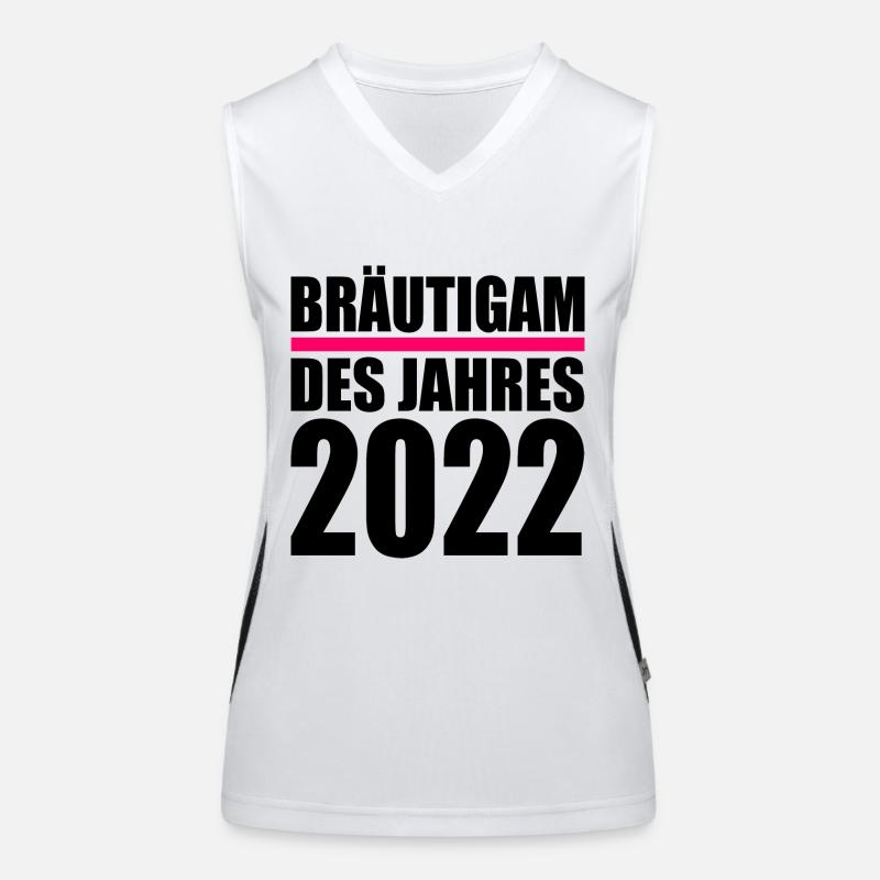 bräutigam Funktionelles Kontrast-Tank Top für Frauen
