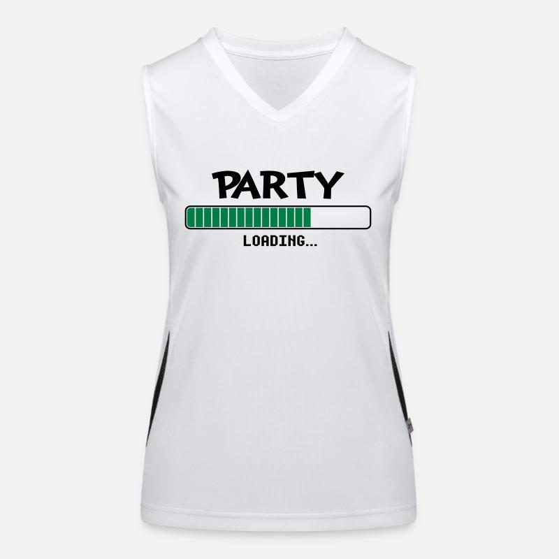 Party loading Ladebalken Funktionelles Kontrast-Tank Top für Frauen