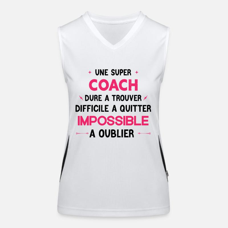 Super Coach Débardeur respirant contrasté Femme