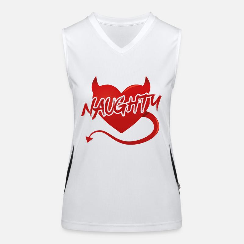 Devil Heart Coquin Débardeur respirant contrasté Femme